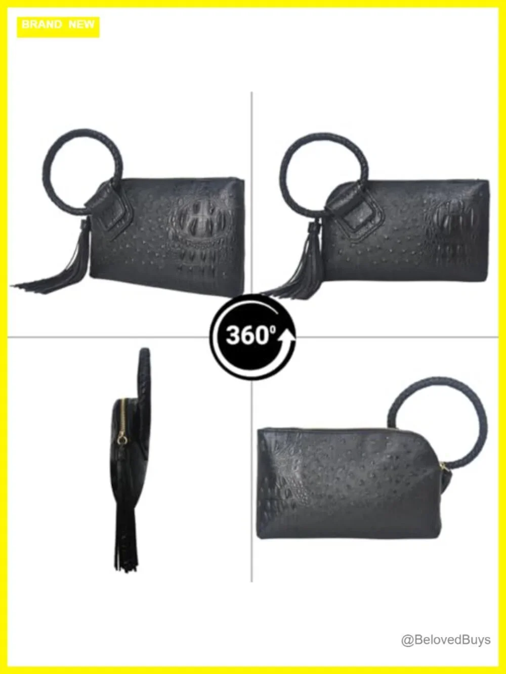 NGIL Faux Leather Mini Wristlet Purse Women's Travel Clutch Bag